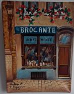 Saint-Tropez. Brocante Boutique. Olie/doek. Sign. 16/21 cm, Ophalen, Minder dan 50 cm, Oorspronkelijke maker, Zo goed als nieuw