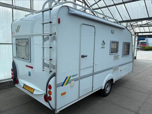 Knaus sport 2003, Caravans en Kamperen, Caravans, Bedrijf, tot en met 4, Rondzit, Knaus, Fietsenrek, Ophalen