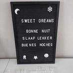 Bord met cijfers, letters en pictogrammen., Ophalen of Verzenden