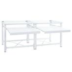 Dubbele wasmachine sokkel met uittrekbare planken wit, Eenpersoons, Nieuw, Bbd, Bbd