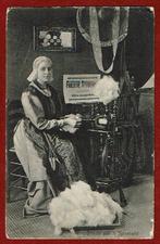 Friezin aan 't Spinnewiel - TULP kaart - Ong. - begin 1900, Verzenden, Voor 1920, Ongelopen, Klederdracht