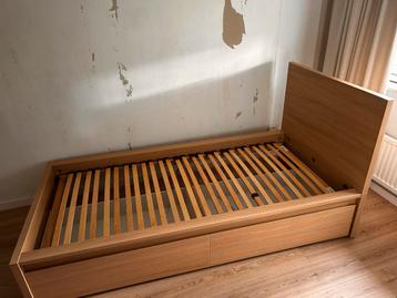 IKEA Malm 90x200 bed met lades