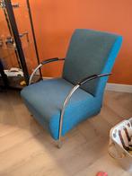 Fauteuils blauw | 2 stuks WOOOD fauteuil Halifax petrol, Huis en Inrichting, Fauteuils, Ophalen, 75 tot 100 cm, Zo goed als nieuw