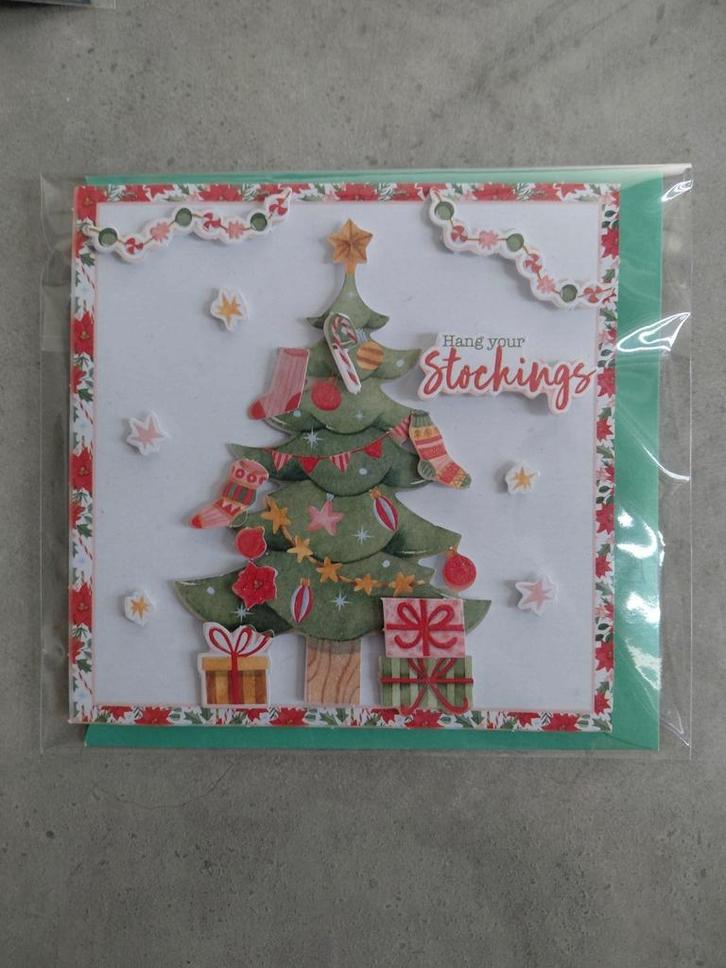 Handgemaakte 3d kerstkaarten, Hobby en Vrije tijd, Kaarten | Zelfgemaakt, Nieuw, Kerst, Ophalen