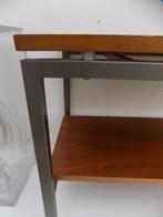trolley teak midcentury retro zwevend blad tvtafel sidetable, Ophalen, Gebruikt