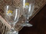 Verschillende merken Bierglazen op voet Grimbergen Palm etc, Ophalen, Zo goed als nieuw, Glas of Glazen, Overige merken