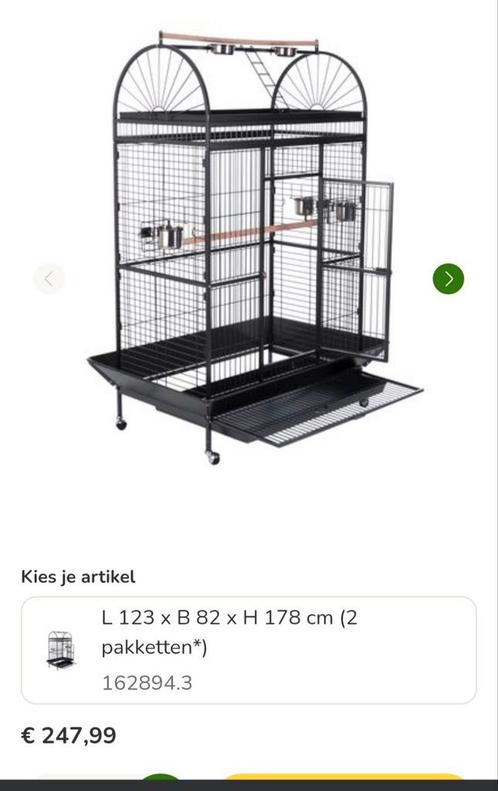 Papegaai kooi, Dieren en Toebehoren, Vogels | Hokken en Kooien, Gebruikt, Vogelkooi, Metaal, Ophalen