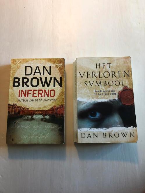 Dan Brown - Inferno & Het verloren symbool, Boeken, Thrillers, Gelezen, Nederland, Ophalen of Verzenden
