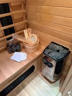 Luxe Combi Sauna (Infrarood + Finse Sauna) - GRATIS MONTAGE, Sport en Fitness, Sauna, Ophalen of Verzenden, Zo goed als nieuw