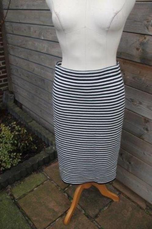 Rok donkerblauw/ wit Purdey mt M Vaste prijs AANBIEDING, Kleding | Dames, Rokken, Zo goed als nieuw, Maat 38/40 (M), Blauw, Ophalen of Verzenden
