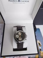 Maurice Lacroix Masterpiece Chrono Full service 2023, Overige merken, Leer, Staal, Polshorloge