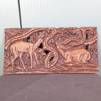 Antiek houtsnijwerkpaneel 't Zwarte woud, Ophalen of Verzenden, Gebruikt