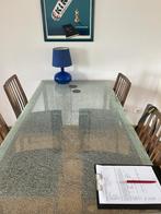 Eettafel, Ophalen, Gebruikt, 50 tot 100 cm, Glas