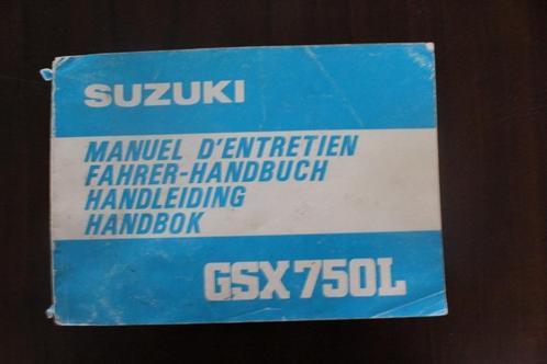 Suzuki GSX750L 1980 motorfiets handleiding handbuch GSX 750, Motoren, Handleidingen en Instructieboekjes, Suzuki, Ophalen of Verzenden