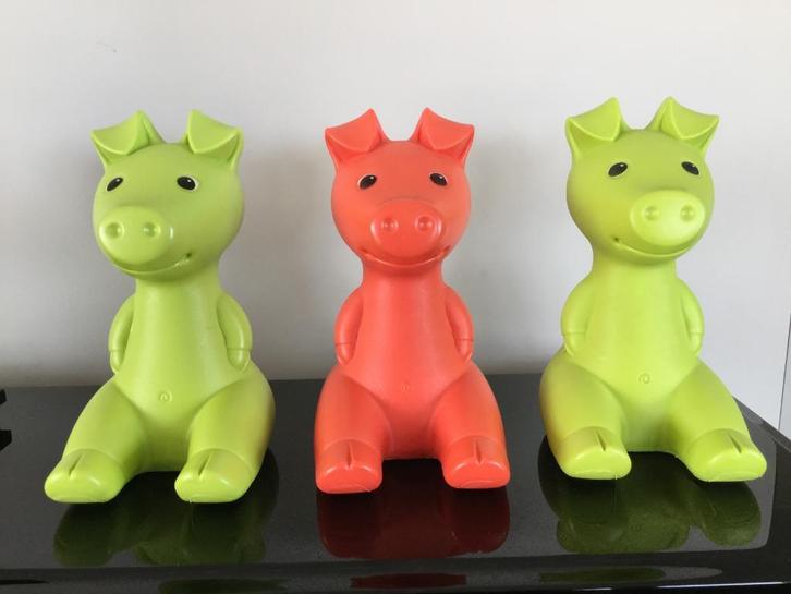 Ikea PS 2003 Gullgris drie spaarvarkens Monika Mulder, Verzamelen, Retro, Huis en Inrichting, Ophalen of Verzenden