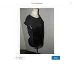 Feestelijke zwarte We fashion top maat M met fringes, Kleding | Dames, Maat 38/40 (M), WE, Zwart, Ophalen of Verzenden