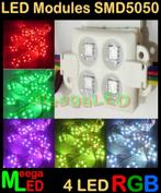 LED RGB module SMD 5050 - 4 LED - IP54, Nieuw, LEDverlichting, Ophalen of Verzenden, LEDmodule