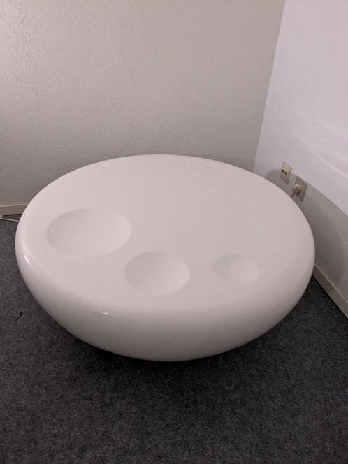 space age, Huis en Inrichting, Tafels | Salontafels, Gebruikt, Minder dan 50 cm, 100 tot 150 cm, Rond, Kunststof, Ophalen