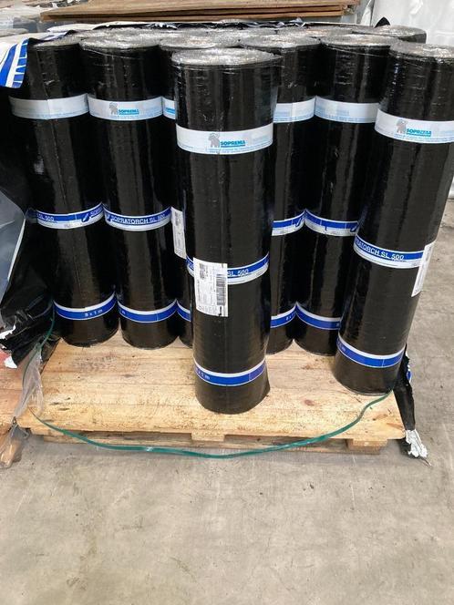 Dakbedekking dakleer  Rollen Dakwerken, Doe-het-zelf en Verbouw, Dakpannen en Dakbedekking, Nieuw, Dakleer, Hout, Zwart, 15 m² of meer