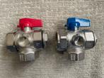 Kogelkraanset 1” 3-weg voor vloerverwarming, Ophalen of Verzenden, Nieuw
