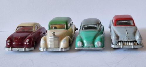 4 (zeldzame) SIKU modellen 1950's w.o. Porsche en Mercedes, Hobby en Vrije tijd, Modelauto's | 1:87, Gebruikt, Auto, SIKU, Verzenden