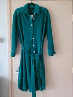 van de Hema,ribstoffen blousejurk, Ophalen of Verzenden, Nieuw, Groen, Onder de knie