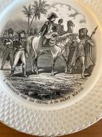 Antiek bord oorlogsscene Napoleon gemaakt rond 1900, Ophalen of Verzenden