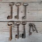 Grote oude brocante sleutel sleutels sleutelbos *Etage3*, Gebruikt, ., Ophalen of Verzenden, .