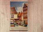 Schilderij stadsgezicht, Ophalen