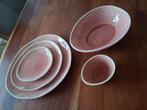 5 Delig Jewel rose servies, 3 borden en 2 schslen, Huis en Inrichting, Ophalen, Zo goed als nieuw, Bord(en), Overige stijlen