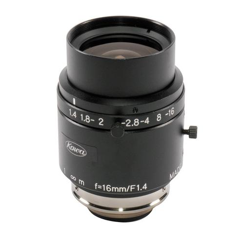 KOWA - C-mount Lens - 16 mm - F1.4 - 2/3" - 5 MP, Audio, Tv en Foto, Fotografie | Lenzen en Objectieven, Nieuw, Standaardlens