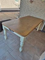 Stevige eettafel 200x100cm met Riviera Maison handvaten, Huis en Inrichting, Tafels | Eettafels, Klassiek, Eikenhout, 200 cm of meer