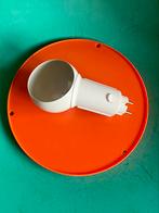 Retro stopcontact lamp metaal wit Massive, Metaal of Aluminium, Ophalen of Verzenden, Zo goed als nieuw, Retro