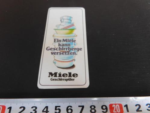 sticker MIELE vaatwasser kann geschirrberge versetzen, Verzamelen, Stickers, Zo goed als nieuw, Bedrijf of Vereniging, Ophalen
