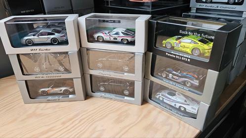 Porsche dealer schaalmodellen 1:43 martini, gt3r, 928, Hobby en Vrije tijd, Modelauto's | 1:43, Zo goed als nieuw, Auto, Overige merken