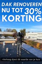 Dak renoveren nu tot 30% korting!, Diensten en Vakmensen, Dakdekkers en Rietdekkers, Garantie, Pannen
