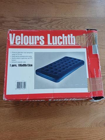 Velours luchtbed 1-persoons beschikbaar voor biedingen