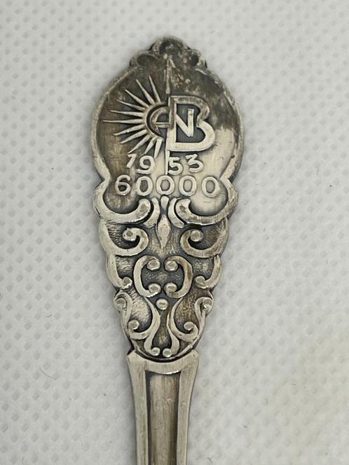 Verzilverd suikerschep, lepel Sola ANB 1953, Antiek en Kunst, Antiek | Bestek, Ophalen of Verzenden