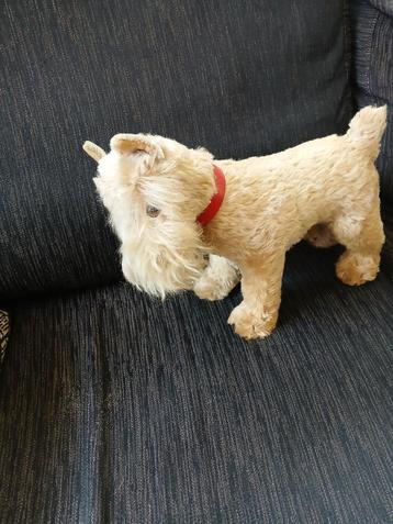 Oud pluche speelgoed hondje beschikbaar voor biedingen
