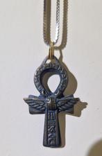 Ankh Hanger met Ketting, Gebruikt, Ophalen of Verzenden, Zilver, Overige materialen