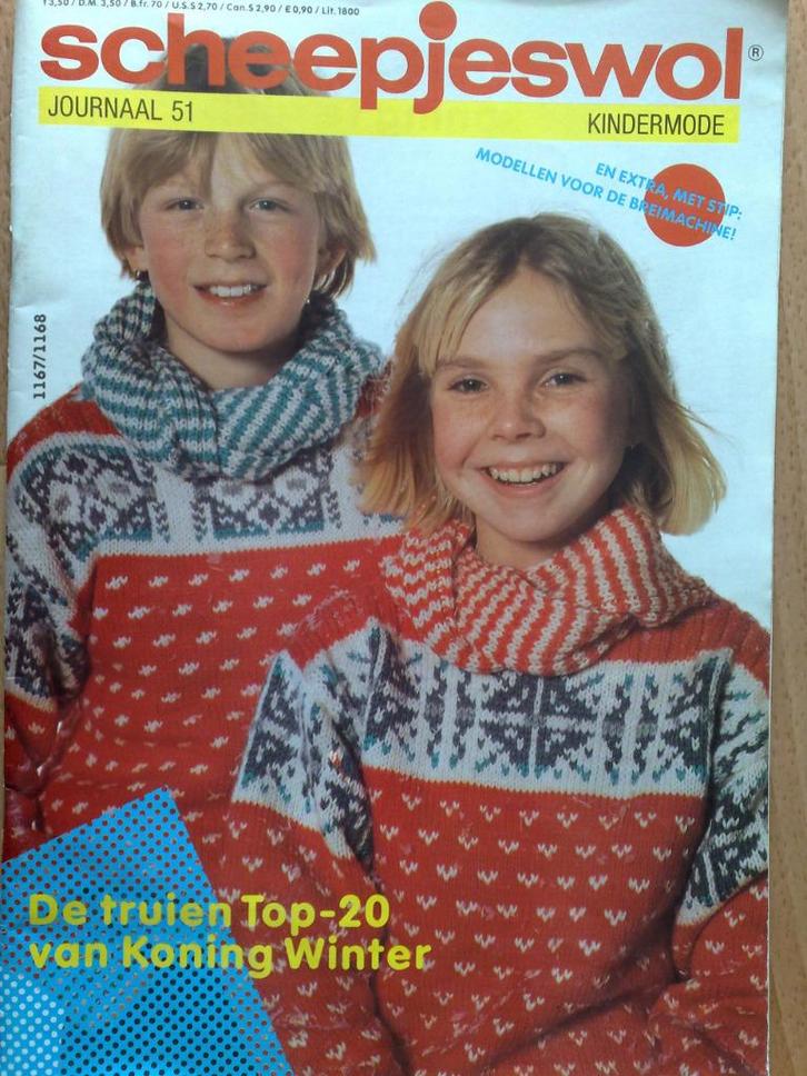 Scheepjeswol journaal breimode voor kinderen nr: 51, Hobby en Vrije tijd, Breien en Haken, Zo goed als nieuw, Breien, Patroon of Boek