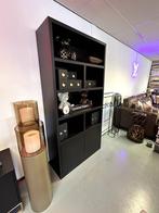 Luxe Vakkenkast Black Oak - NIEUW - Maatwerk, Info@oosterbaanwonen.nl, Venus 31 8448CE Heerenveen, Ophalen of Verzenden, Nieuw