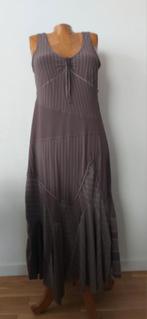 Mc Planet lange jurk travelstof, Kleding | Dames, Mc Planet, Bruin, Verzenden, Maat 42/44 (L)