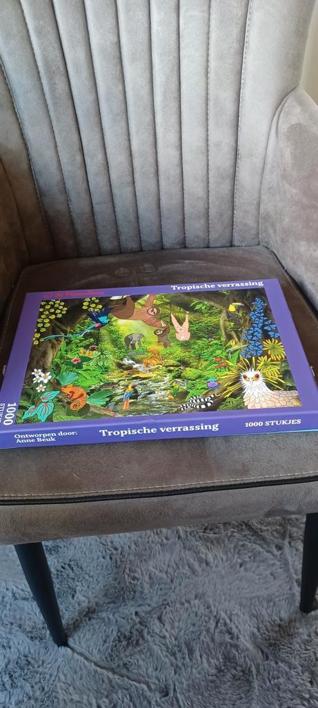 De puzzelbox  6 puzzels van 1000 stukjes, Hobby en Vrije tijd, Denksport en Puzzels, Zo goed als nieuw, Ophalen of Verzenden