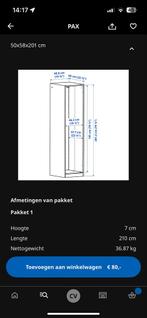 IKEA Pax Kast met Deuren, Ophalen, Met plank(en), Kunststof, Gebruikt