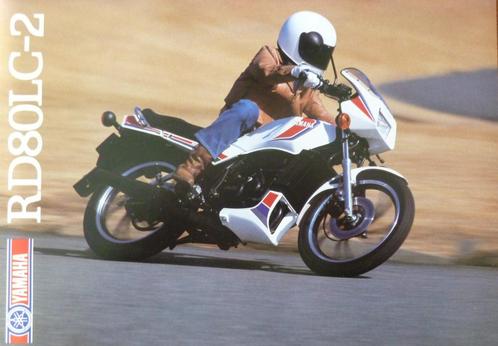 Folder YAMAHA RD 80 LC- 2 01/ 1983, Motoren, Handleidingen en Instructieboekjes, Yamaha, Ophalen of Verzenden