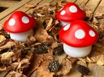 3 paddenstoelen-lampjes, herfstdecoratie, Ophalen of Verzenden, Zo goed als nieuw