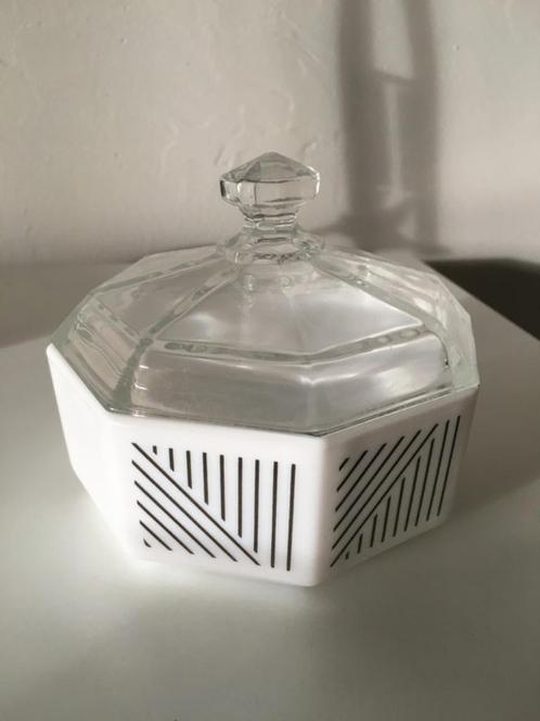 Arcoroc sucrier, octime collection, 80s, Huis en Inrichting, Keuken | Servies, Gebruikt, Overige typen, Overige stijlen, Glas