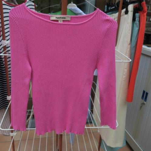 Fijn aansluitend pulleke roze Natan mt 3 (tailleert 38-40), Kleding | Dames, Truien en Vesten, Zo goed als nieuw, Maat 38/40 (M)