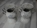 Kandelaar twee stuks met metaal 22x19cm nieuw, Overige materialen, Nieuw, Ophalen of Verzenden, Kandelaar